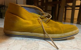 Scarpe Guardiani Scamosciata Giallo Senape Tag'41