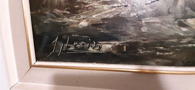 Cuadro óleo pintor Iglesias