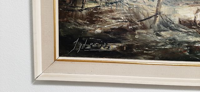 Cuadro óleo pintor Iglesias