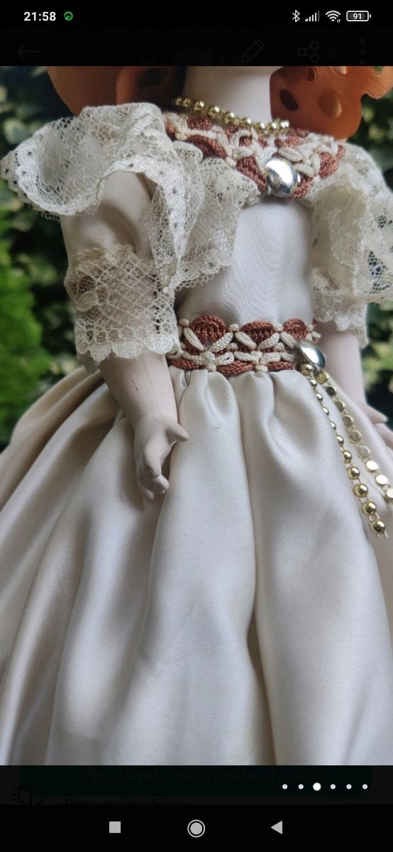 OFERTA! ANTIGUA MUÑECA DE PORCELANA