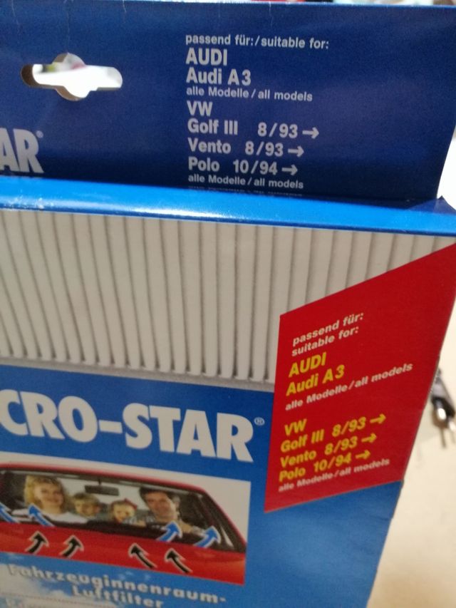 Filtro Anti polen para coche 