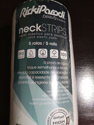 Papel elástico para pescoço