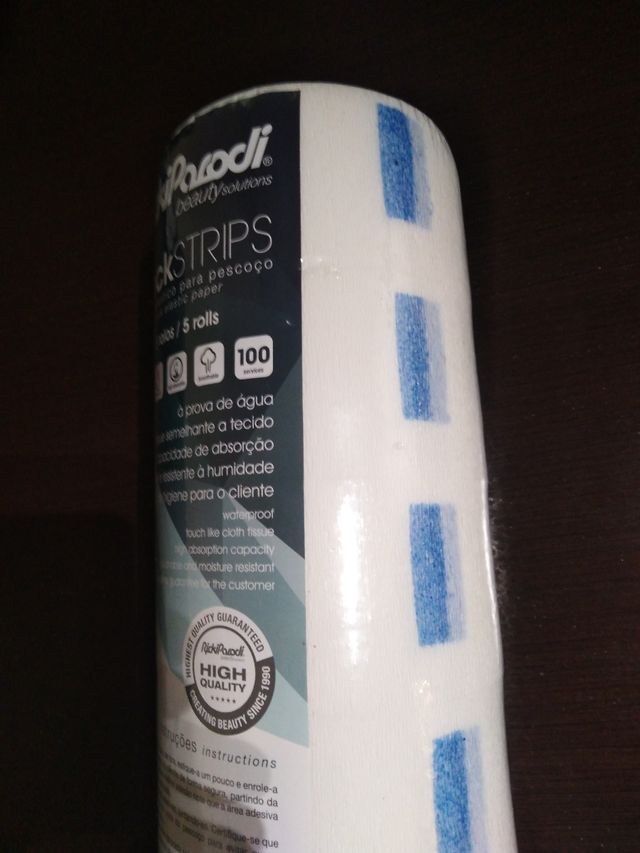 Papel elástico para pescoço