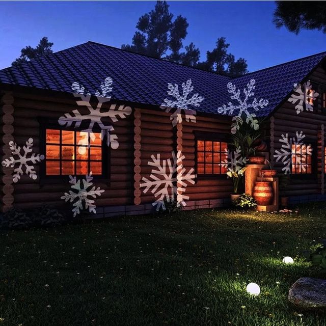 luz proyector led copos nieve🌲🌲❄️