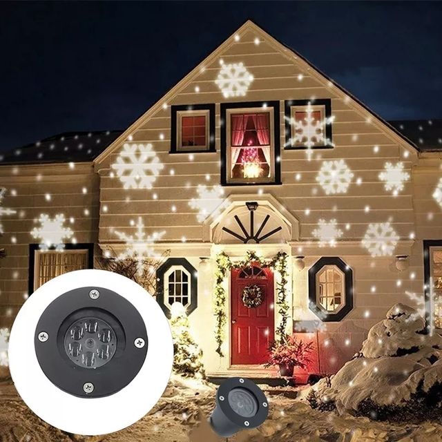 luz proyector led copos nieve🌲🌲❄️