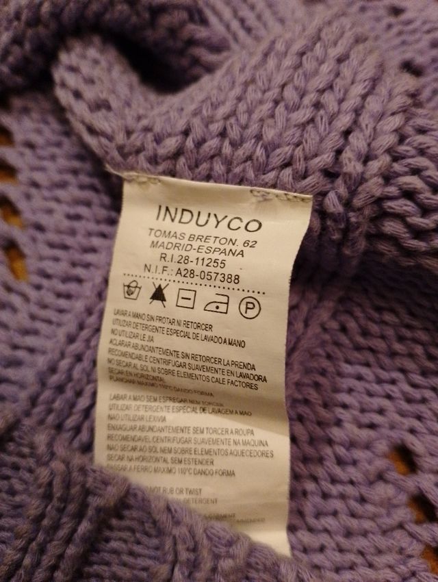 Jersey punto tipo chaleco T S, español