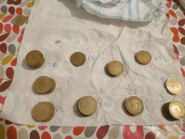 1 peseta. 1966. Lote de monedas.