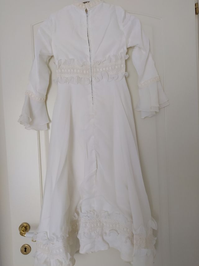 anni 70 vintage, Abito da comunione ragazza