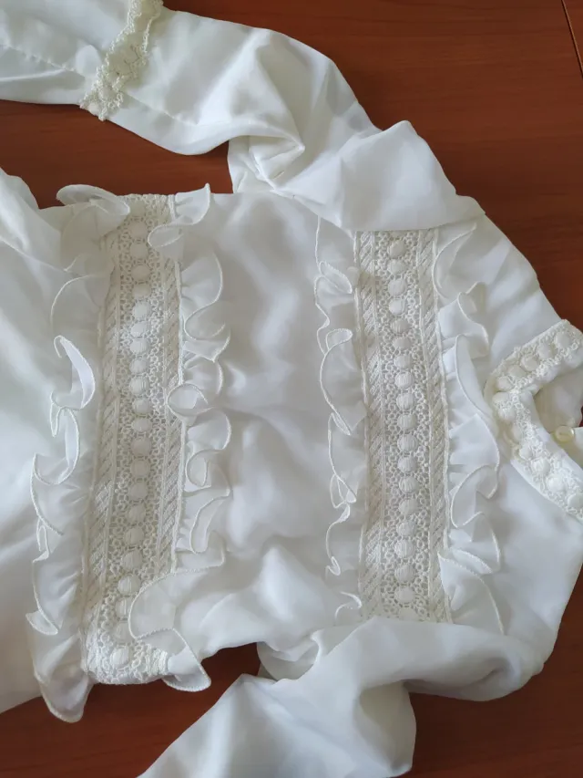 anni 70 vintage, Abito da comunione ragazza