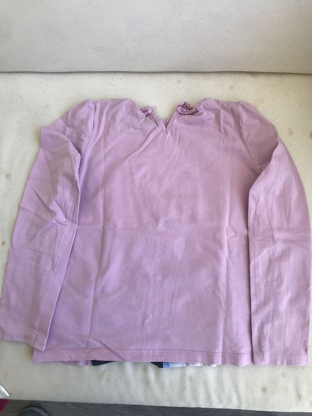 Camisetas niña manga larga. Talla 122