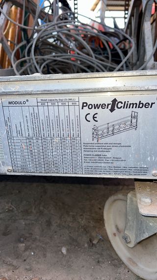 Andamio colgante alba 6m