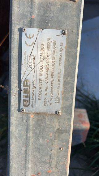 Andamio colgante alba 6m