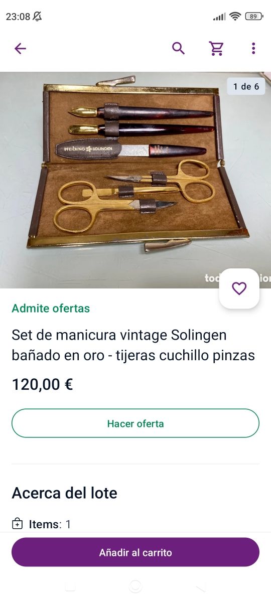 Estuche manicura nuevo