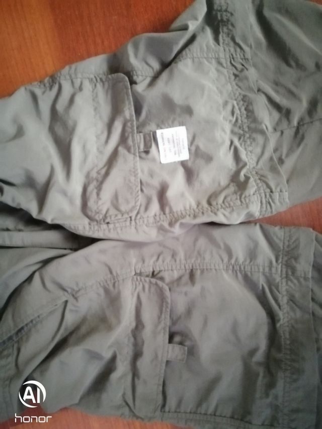 pantalón coronel tapioca. con pernera desmontables