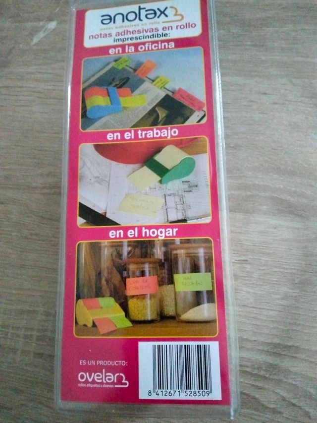 3Rollos de notas adhesivas enotax  a estrenar