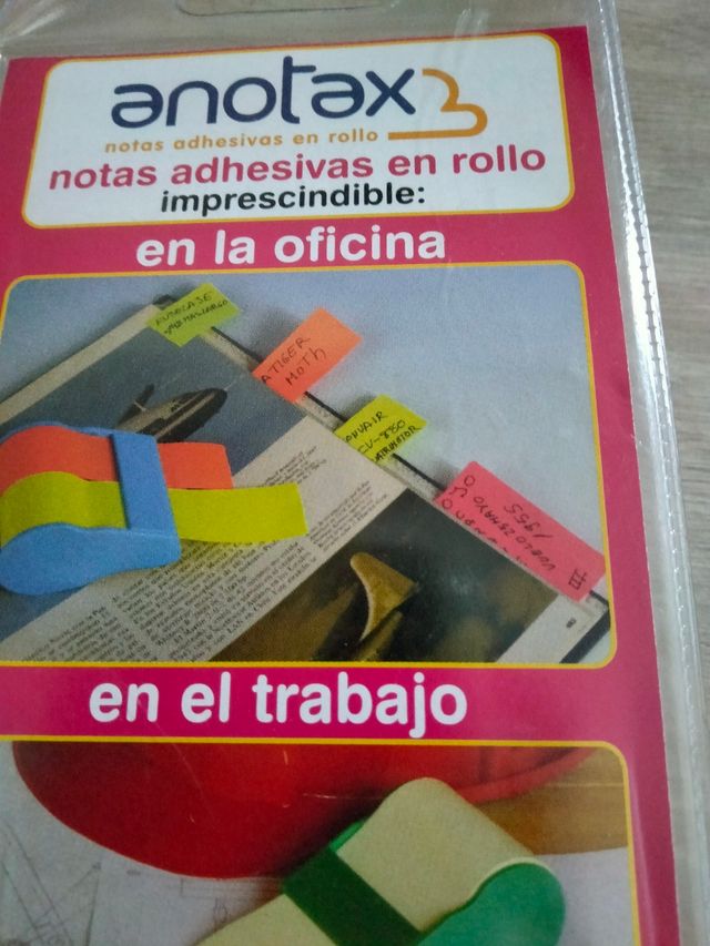 3Rollos de notas adhesivas enotax  a estrenar