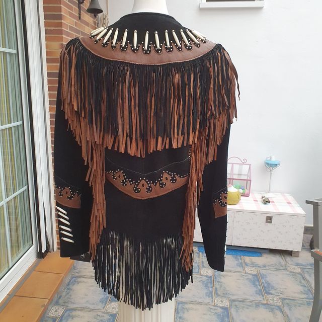 Cazadora piel serraje