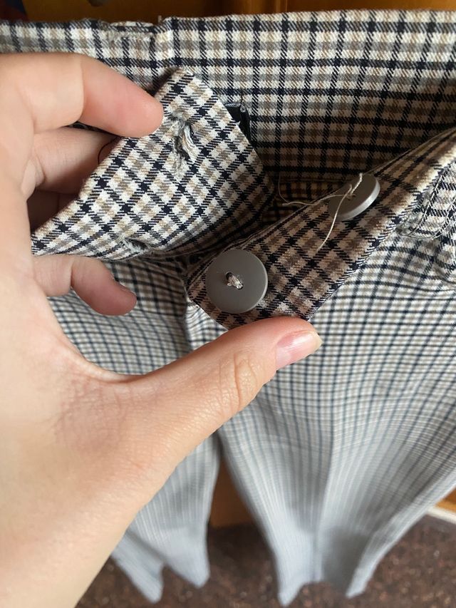 pantalon de traje Zara pico de gallo