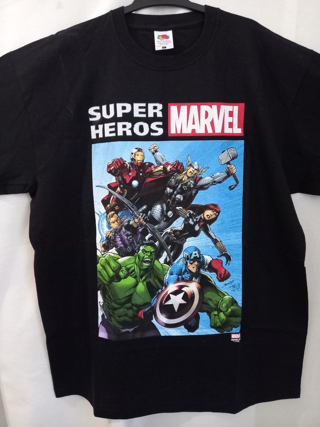 Camiseta dos Vingadores da Marvel, tamanho L