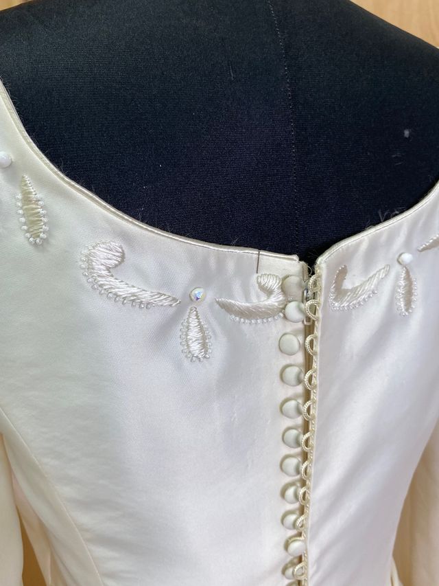 Vestido de novia manga larga