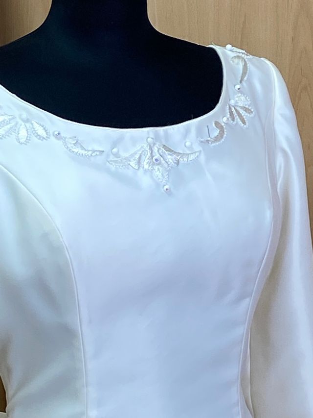 Vestido de novia manga larga