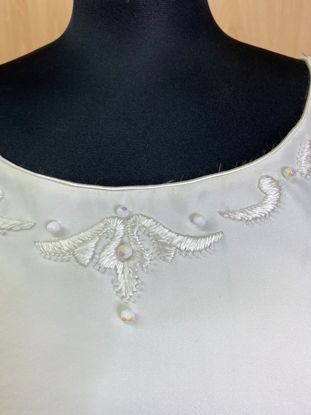 Vestido de novia manga larga