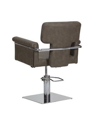 Silla de peluquería Nico marrón 