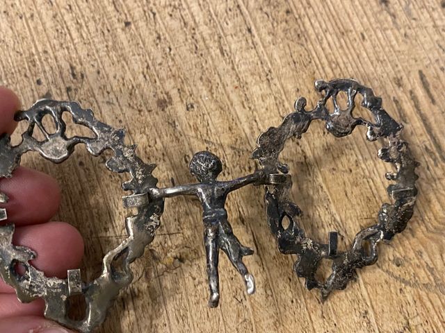 Bellísimo portarretratos Victoriano 1890 plata