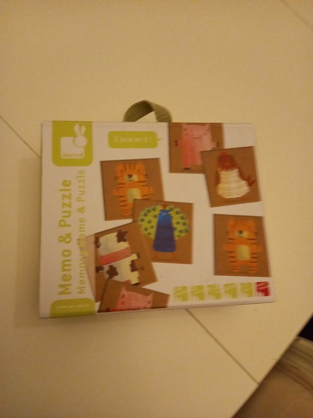 maleta memo y puzzle de la granja.