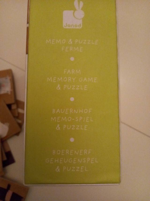 maleta memo y puzzle de la granja.