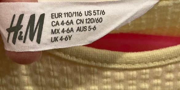 2 vestidos H&M 4-6 años