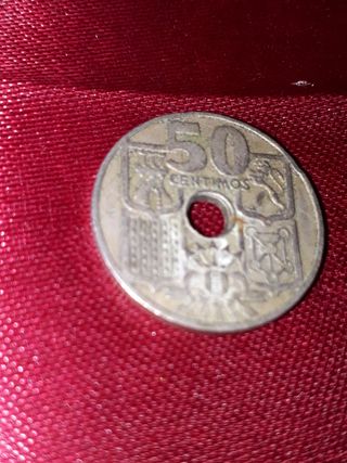 moneda colección 50 céntimos peseta Franco