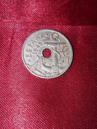 moneda colección 50 céntimos peseta Franco