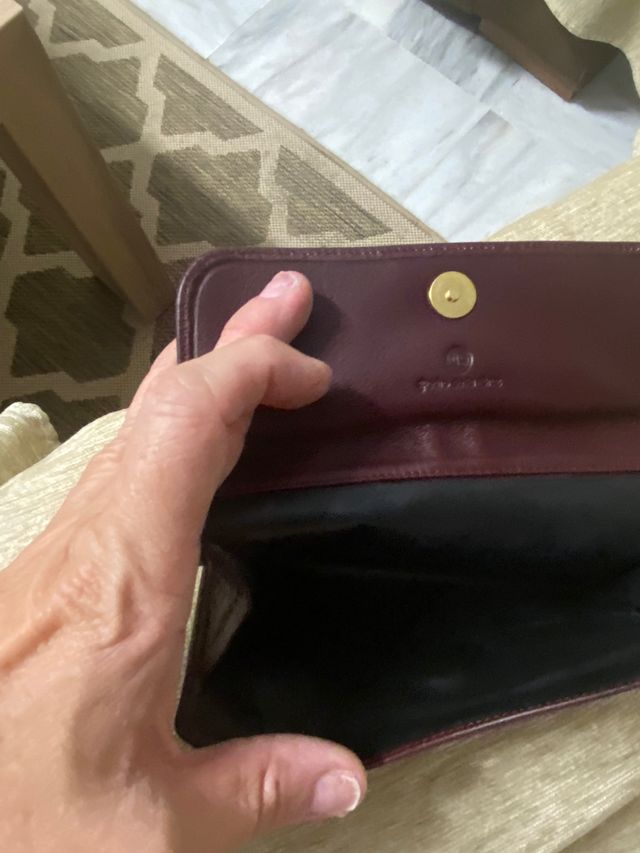 Cartera Billetera Pedro de la Cruz granate