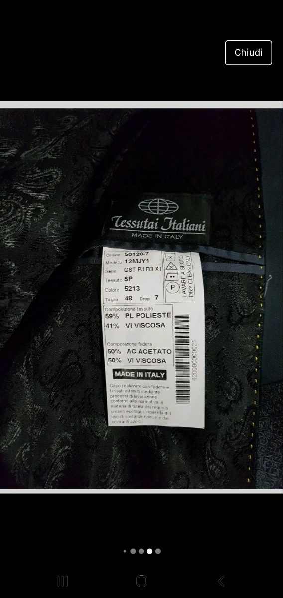 abito cerimonia pat maseda taglia 48