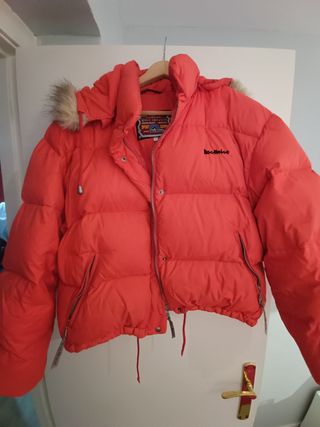 Abrigo plumas ganso , juvenil,moderna ,talla L