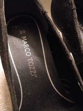Zapatos de tacón negros talla 38