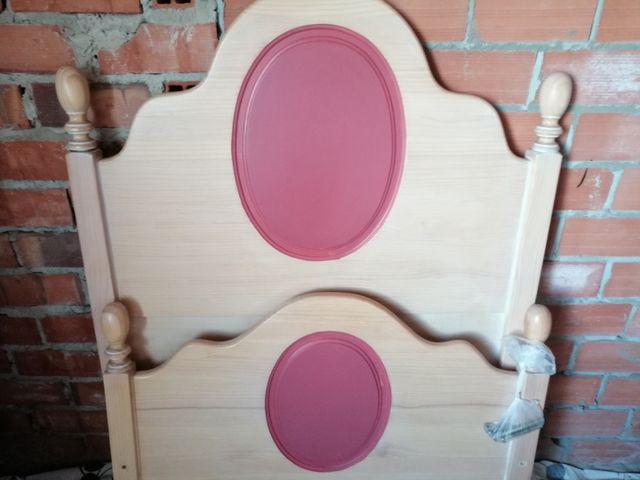 Cabecero y piecero cama con largueros.