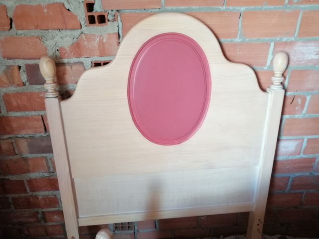 Cabecero y piecero cama con largueros.