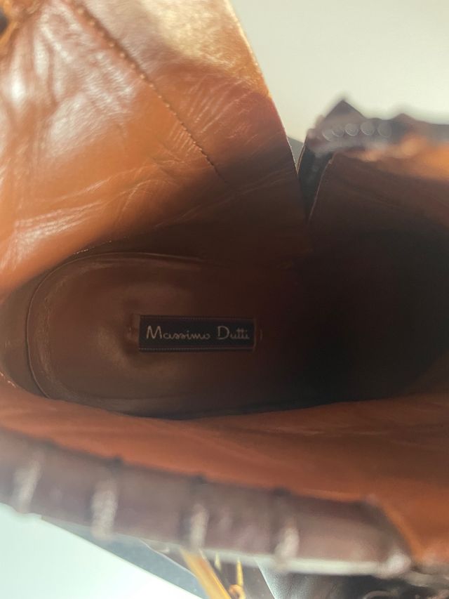 Botas de piel de Massimo Dutti