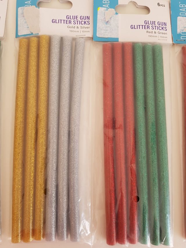 Barras pegamento purpurina