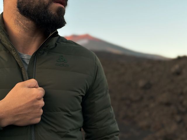 Giacca Odlo Ascent N-Thermic eco bomber Khaki