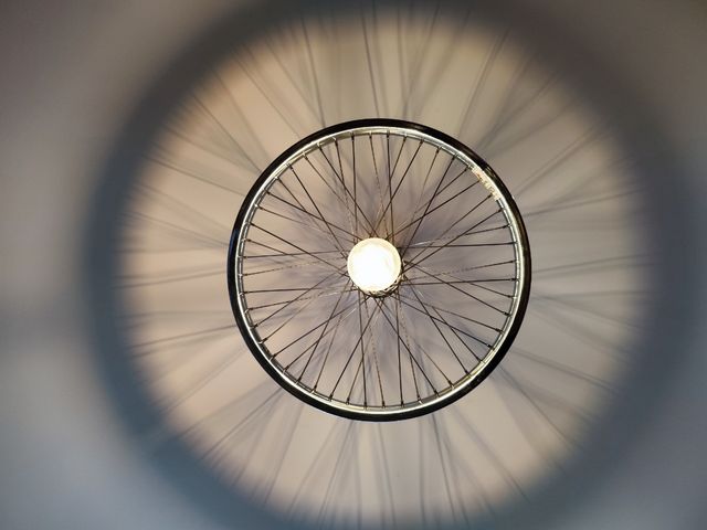 Lámpara bicicleta de techo