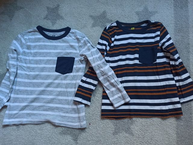 2 camisetas NUEVAS  talla 4-6 H&M