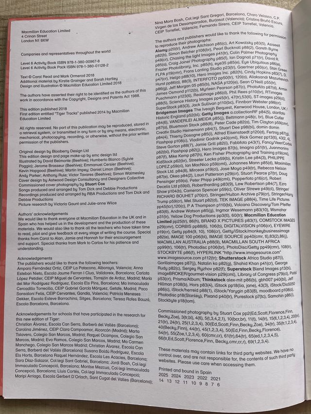 NEW TIGER activity book. Macmillan education.