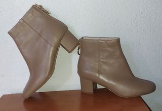 Botines marron- beig