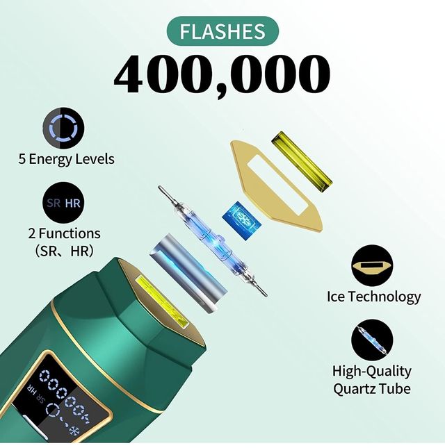 Depiladora rejuvenece piel IPL luz pulsada nueva