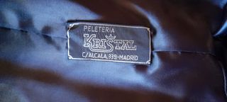 Abrigo zorro plateado