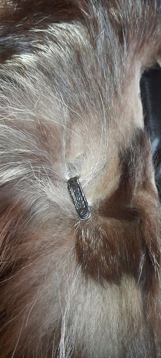 Abrigo zorro plateado