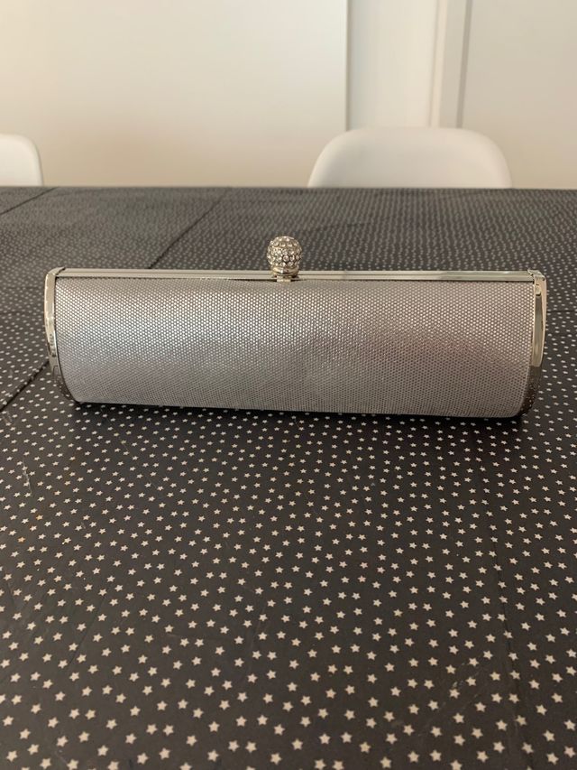 Bolso de fiesta color plata